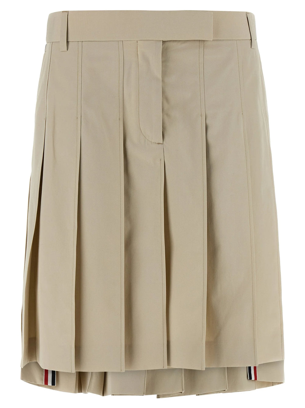 Thom Browne Beige Cotton Long Skirt - IT42