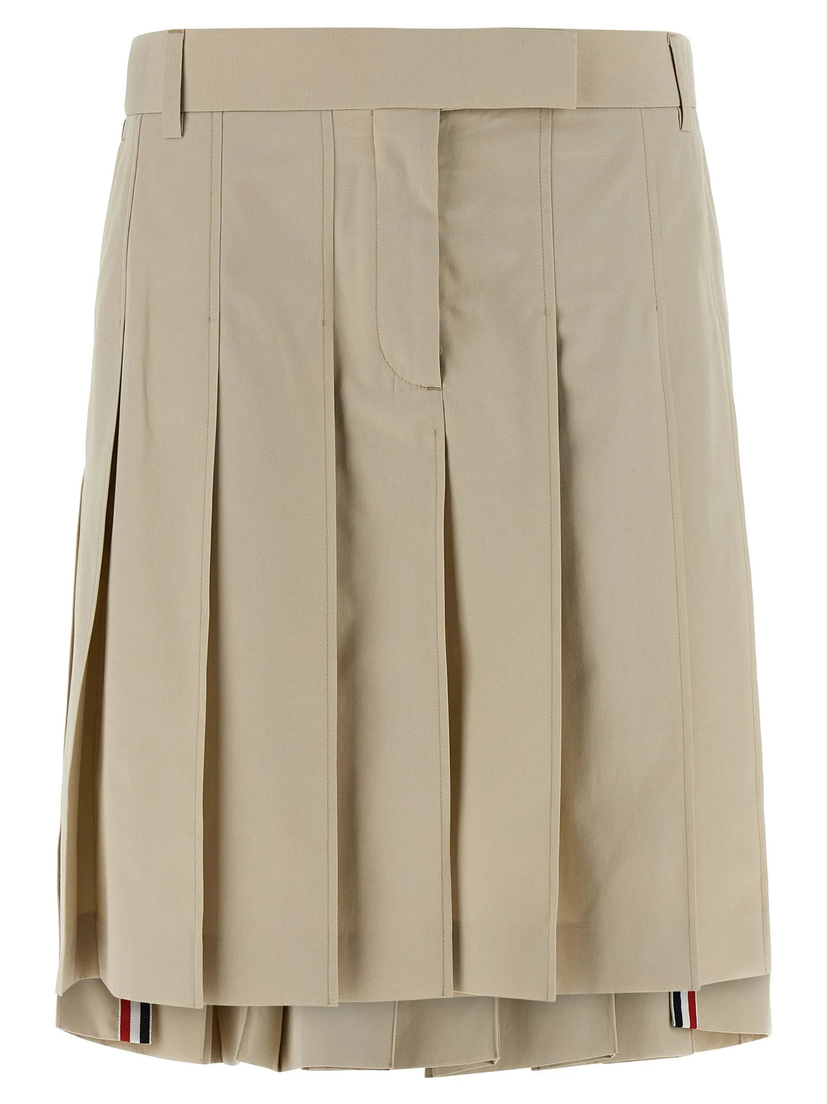 Thom Browne Beige Cotton Long Skirt - IT42