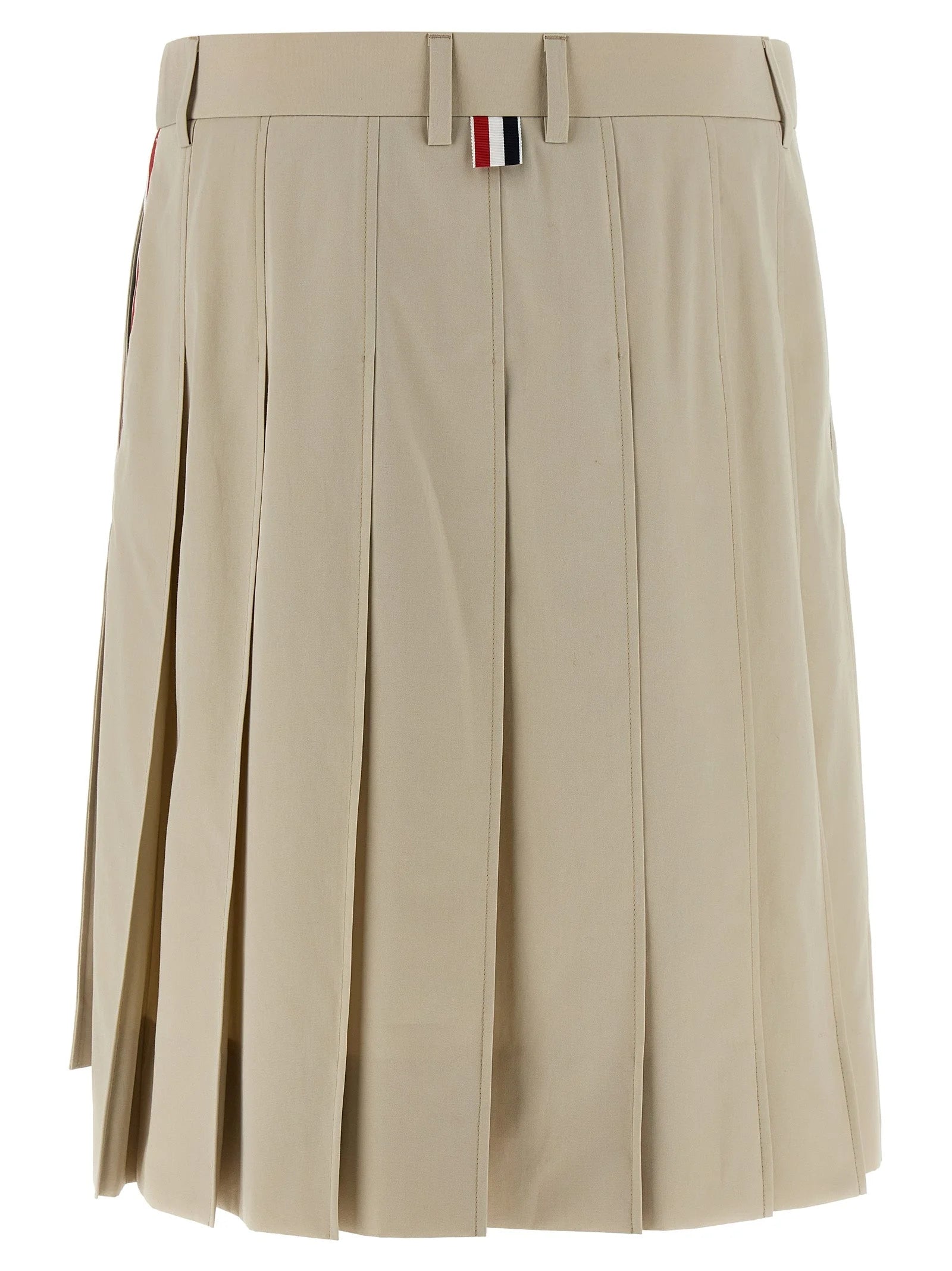 Thom Browne Beige Cotton Long Skirt - IT42