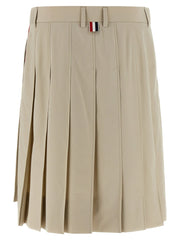 Thom Browne Beige Cotton Long Skirt - IT42