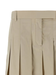Thom Browne Beige Cotton Long Skirt - IT42