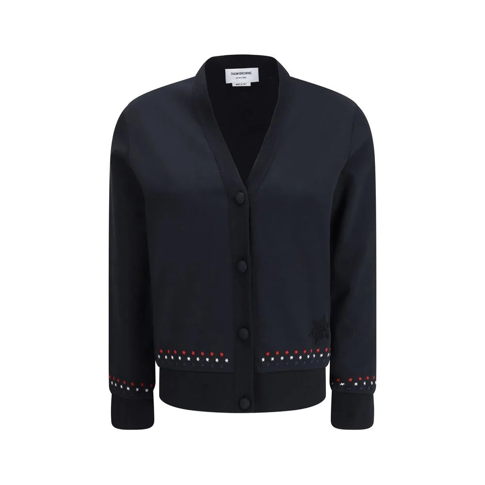 Thom Browne Black Cotton Cardigan - IT44 | L
