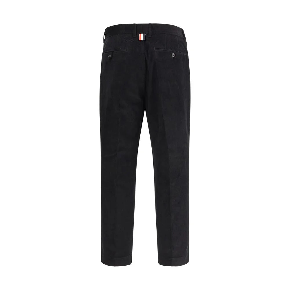 Thom Browne Black Cotton Chino Pants