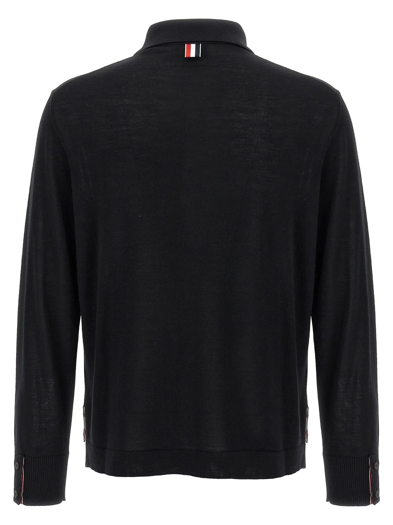 Thom Browne Black Virgin Wool Cardigan - 3
