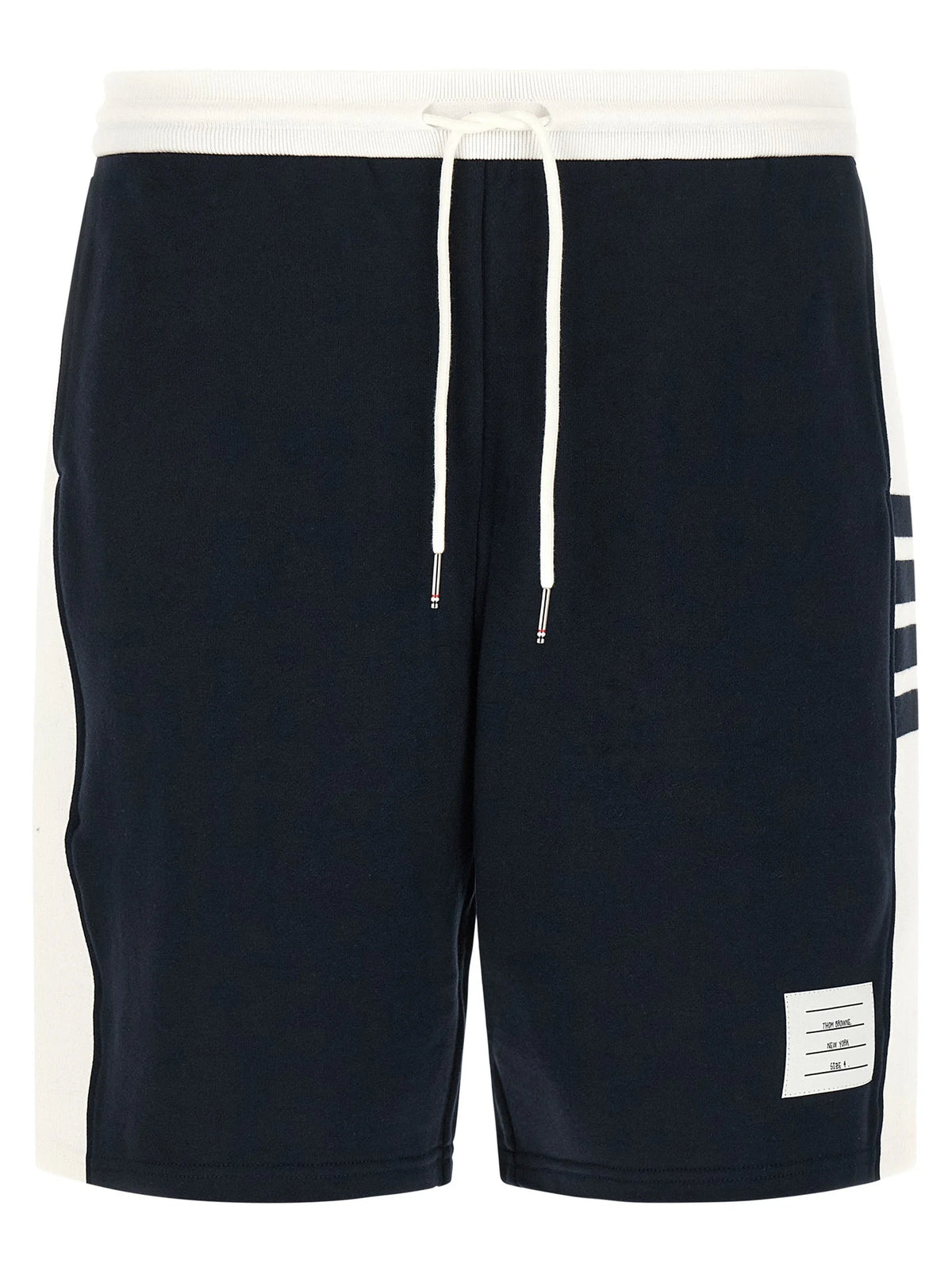 Thom Browne Blue Cotton Bermuda Shorts - 4