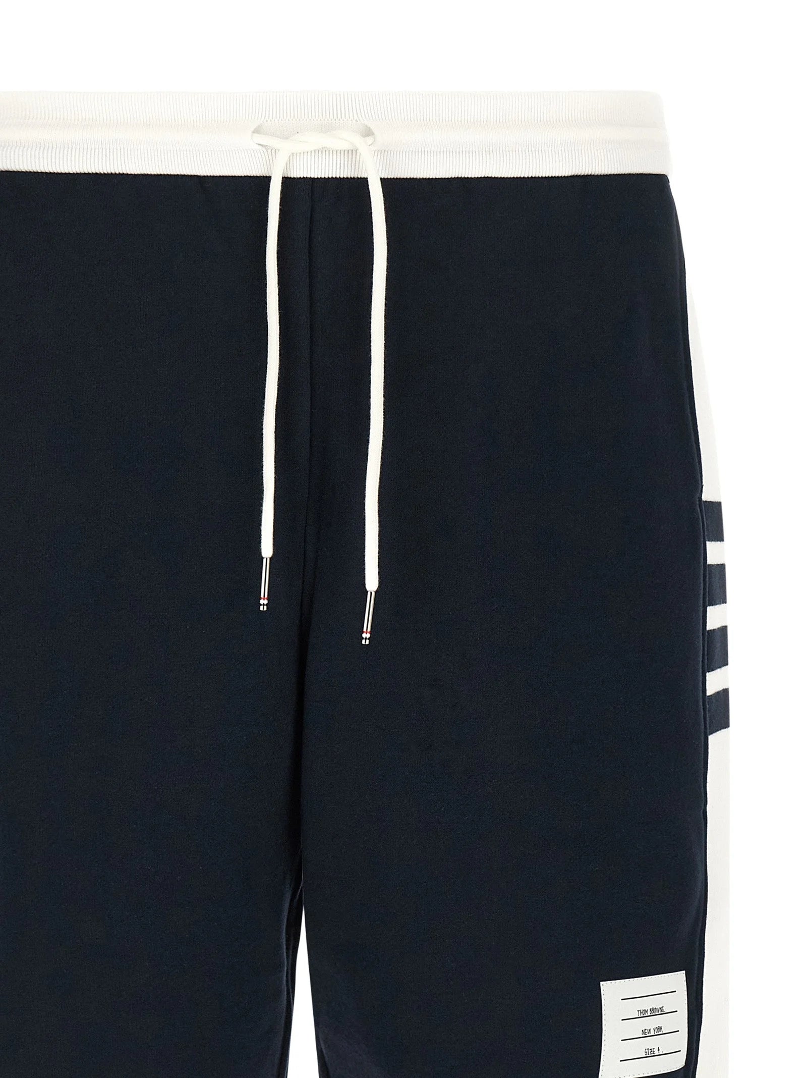 Thom Browne Blue Cotton Bermuda Shorts - 4