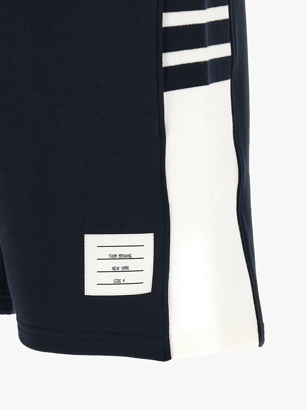Thom Browne Blue Cotton Bermuda Shorts - 4