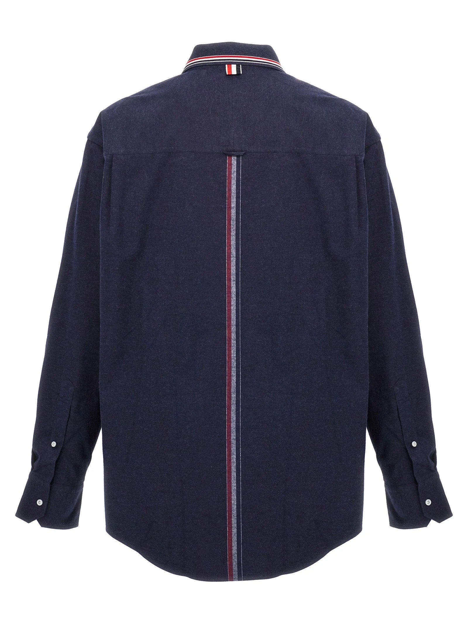 Thom Browne Blue Cotton Blouse - 2
