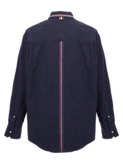 Thom Browne Blue Cotton Blouse - 2