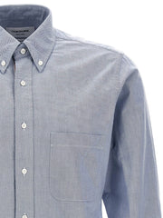 Thom Browne Blue Cotton Blouse