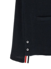 Thom Browne Blue Cotton Cardigan