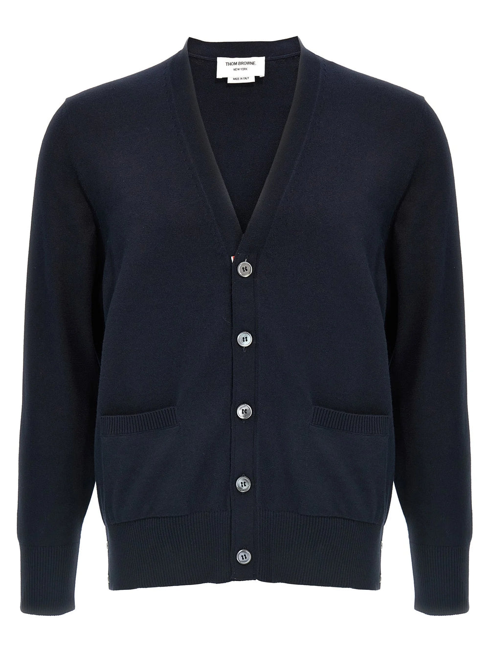 Thom Browne Blue Cotton Cardigan - 4