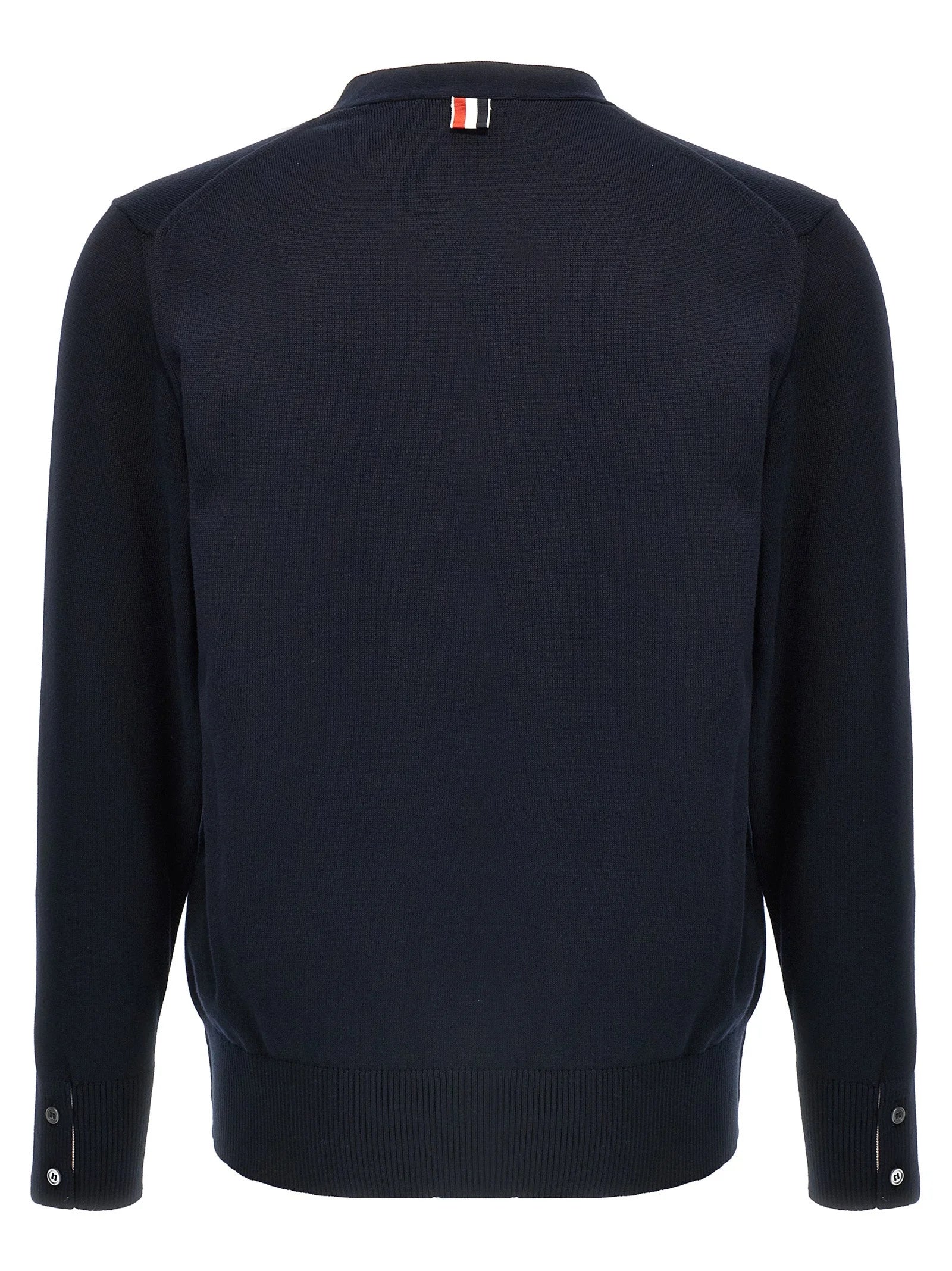 Thom Browne Blue Cotton Cardigan - 4