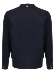 Thom Browne Blue Cotton Cardigan - 4