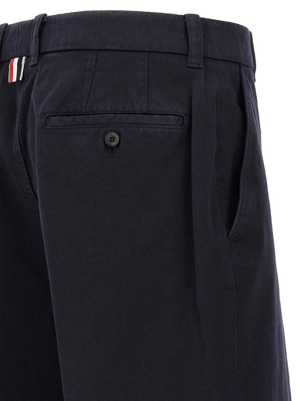 Thom Browne Blue Cotton Casual Pants