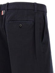 Thom Browne Blue Cotton Casual Pants
