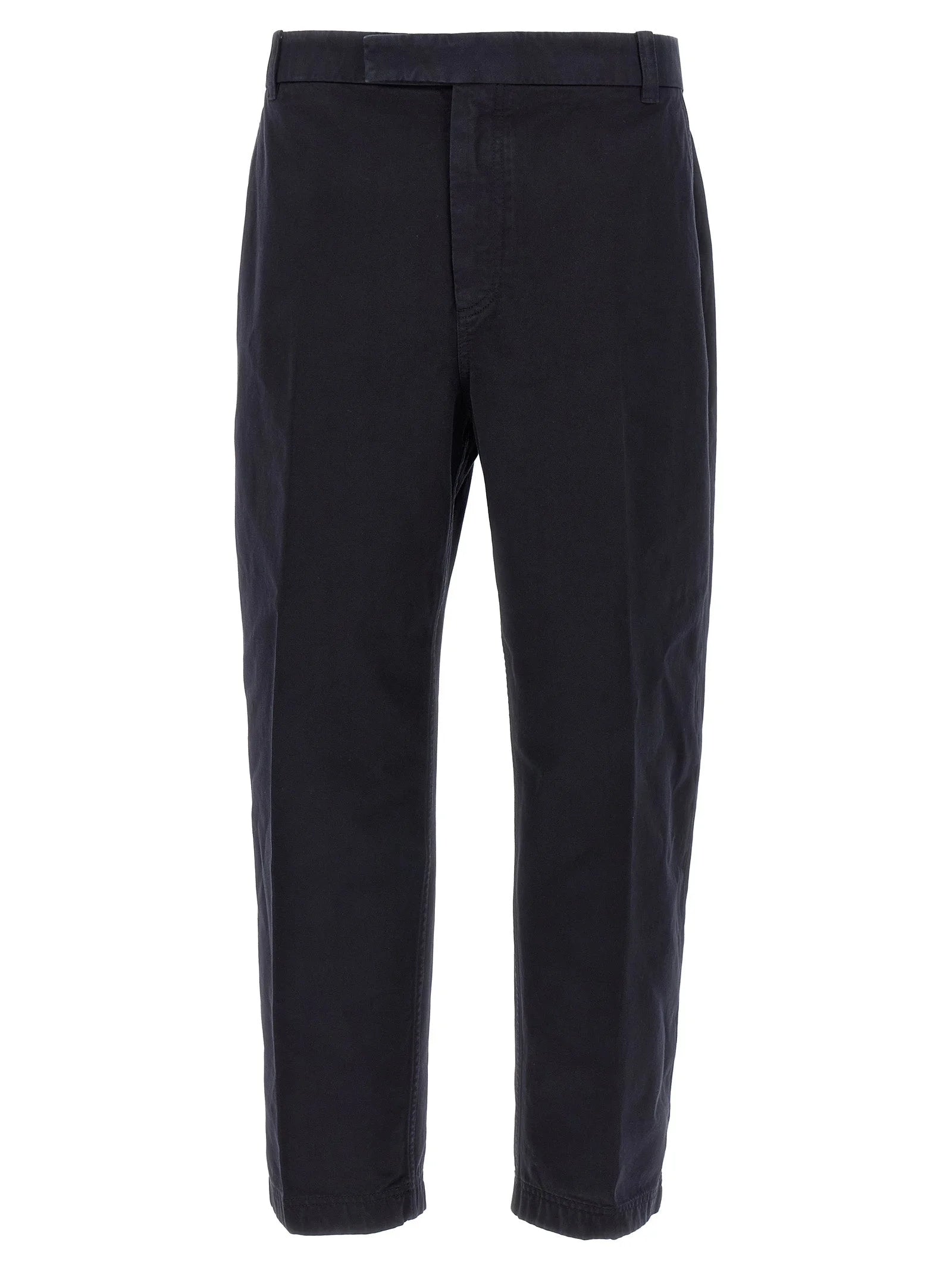Thom Browne Blue Cotton Casual Pants