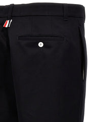 Thom Browne Blue Cotton Casual Pants - 3