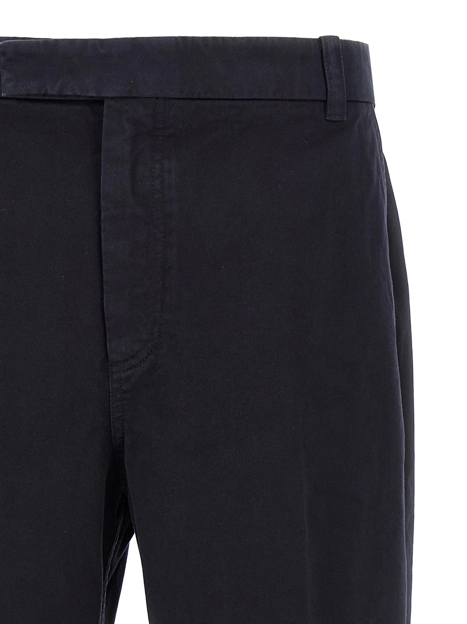 Thom Browne Blue Cotton Casual Pants