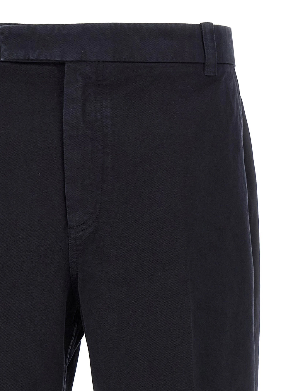 Thom Browne Blue Cotton Casual Pants