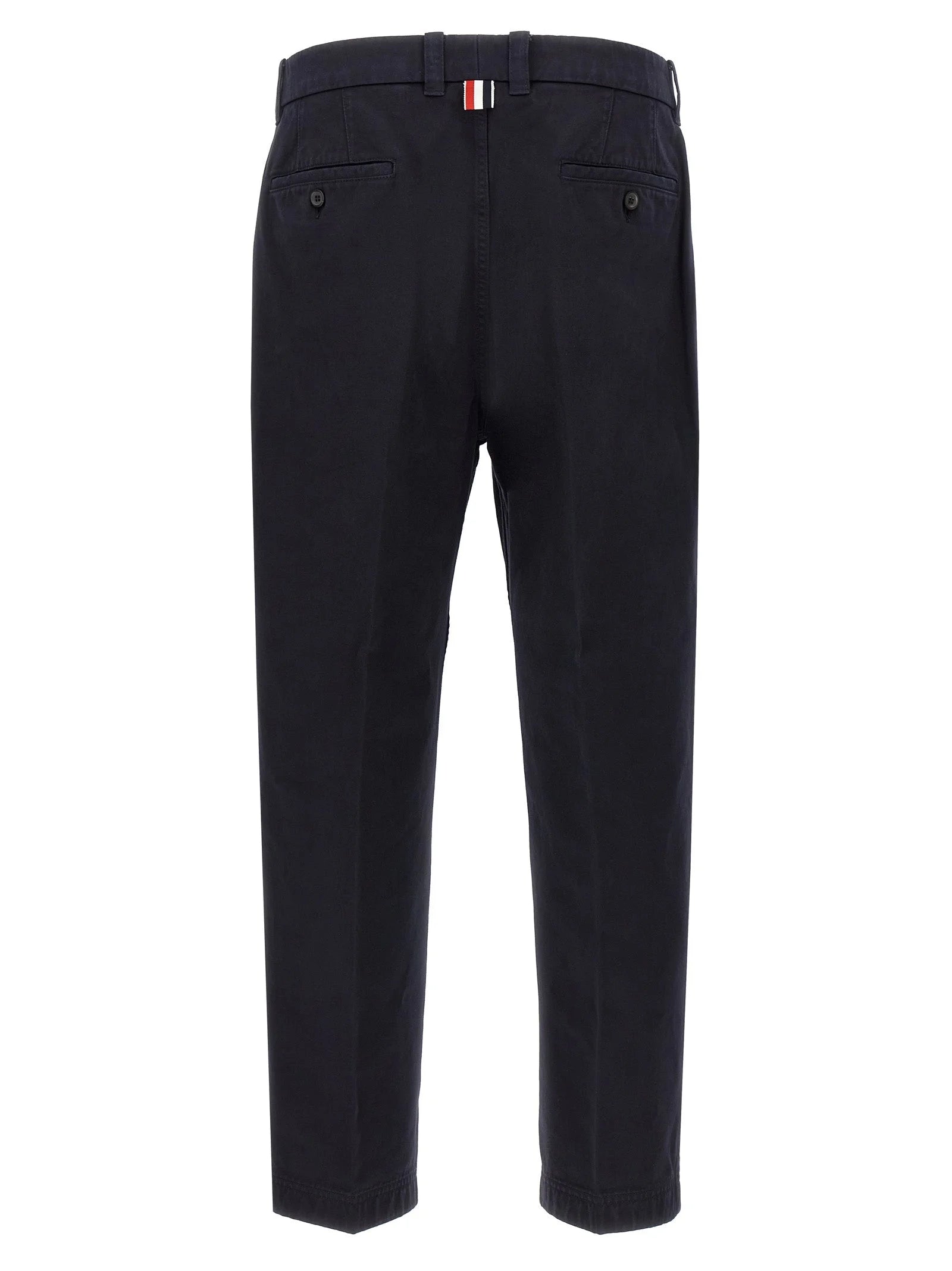 Thom Browne Blue Cotton Casual Pants