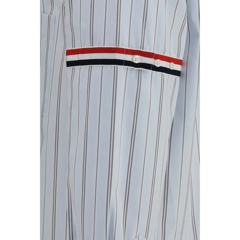 Thom Browne Blue Cotton Dress Shirt