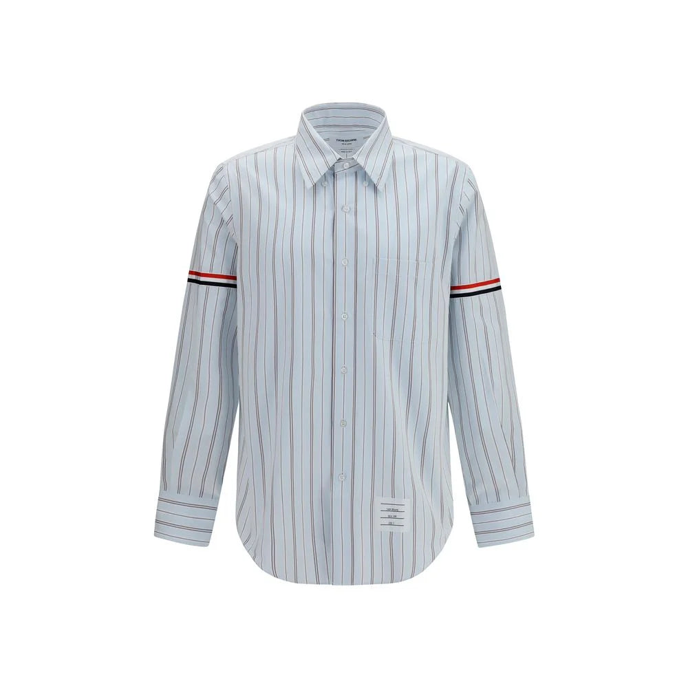 Thom Browne Blue Cotton Dress Shirt