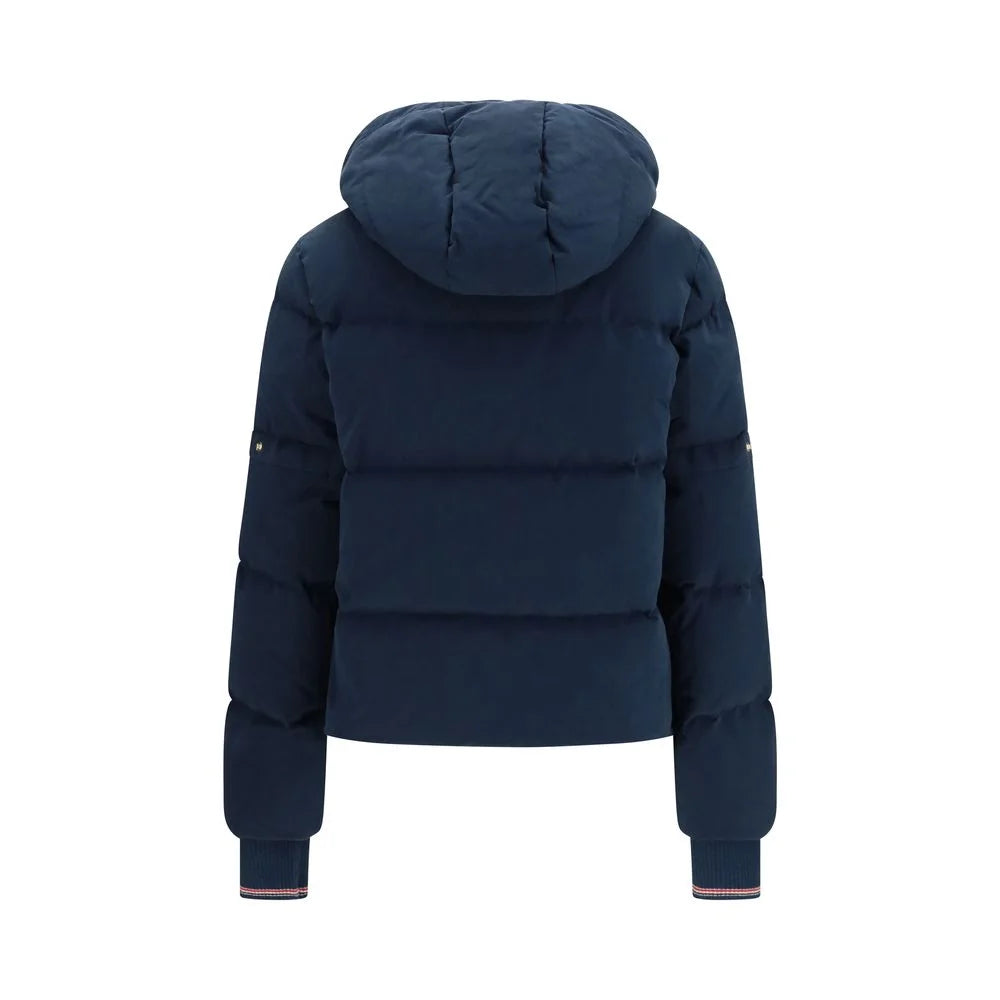 Thom Browne Blue Cotton Full-Length Jacket