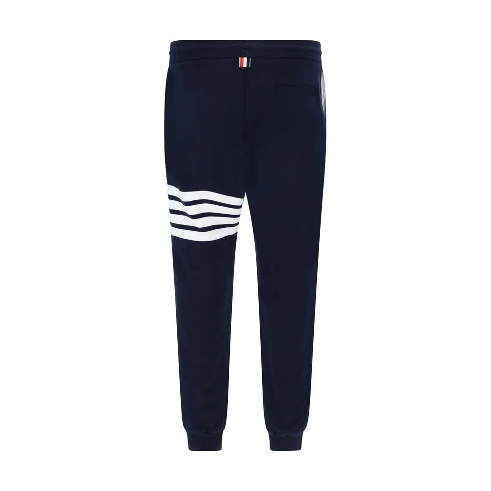 Thom Browne Blue Cotton Joggers (Workout Pants)