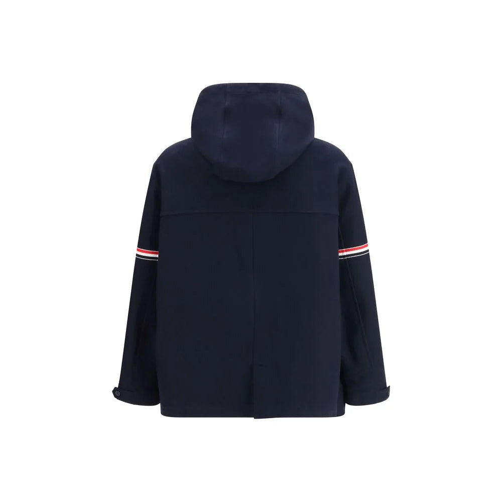 Thom Browne Blue Cotton Parka - 3
