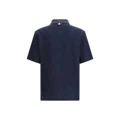 Polo z niebieskiej bawełny Thom Browne - 1