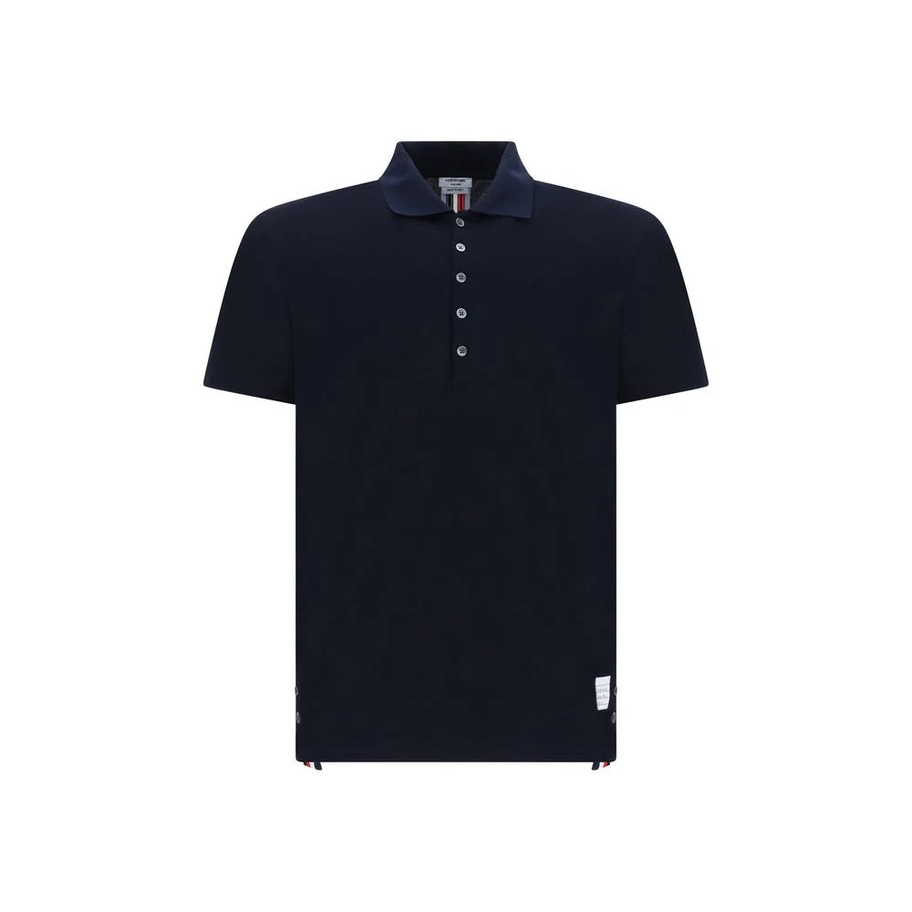 Thom Browne Blue Cotton Polo Shirt - 2