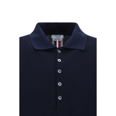 Thom Browne Blue Cotton Polo Shirt - 2