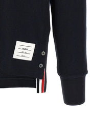 Thom Browne חולצת פולו כותנה כחולה