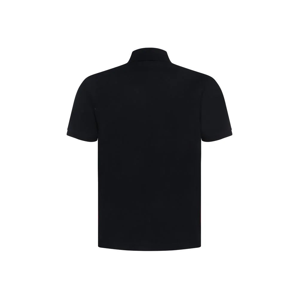 Thom Browne Blue Cotton Polo Shirt