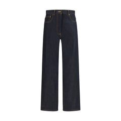 Thom Browne Blue Cotton Straight-Leg Jeans