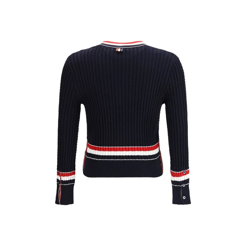 Thom Browne Blue Cotton Sweatshirt - 1