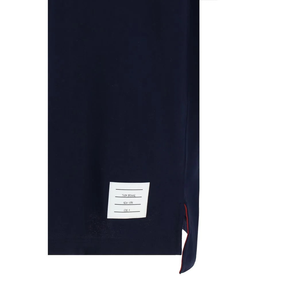 Thom Browne Blue Cotton T-Shirt - 1