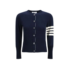 Thom Browne Blue Fleece Wool Cardigan - IT38 | S