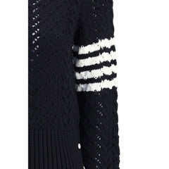 Thom Browne Blue Fleece Wool Sweatshirt