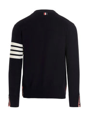 Thom Browne Blue Merino Wool Cardigan - 4