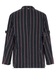 Thom Browne Blue Silk Blazer - 2