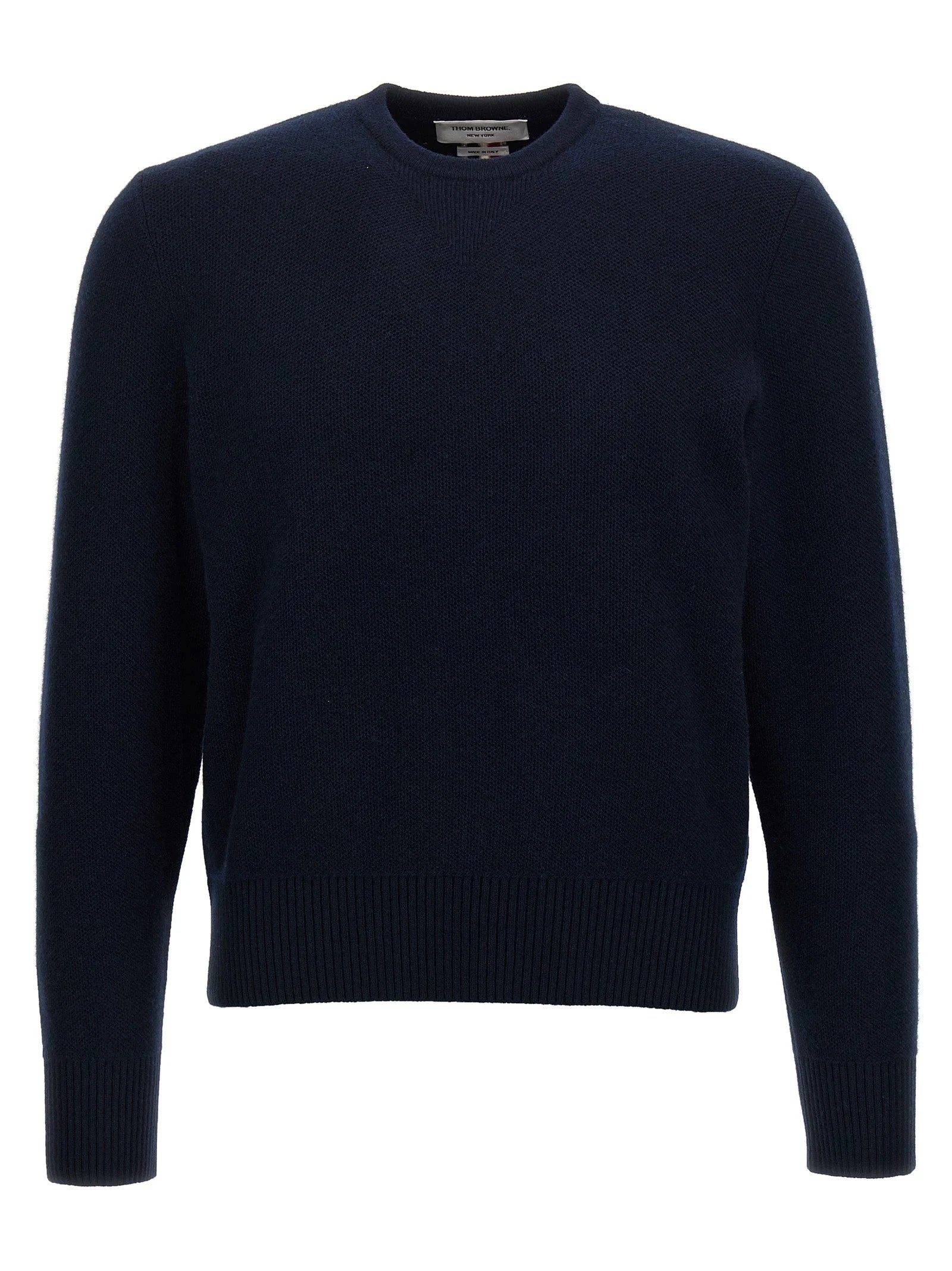Thom Browne Blue Virgin Wool Cardigan