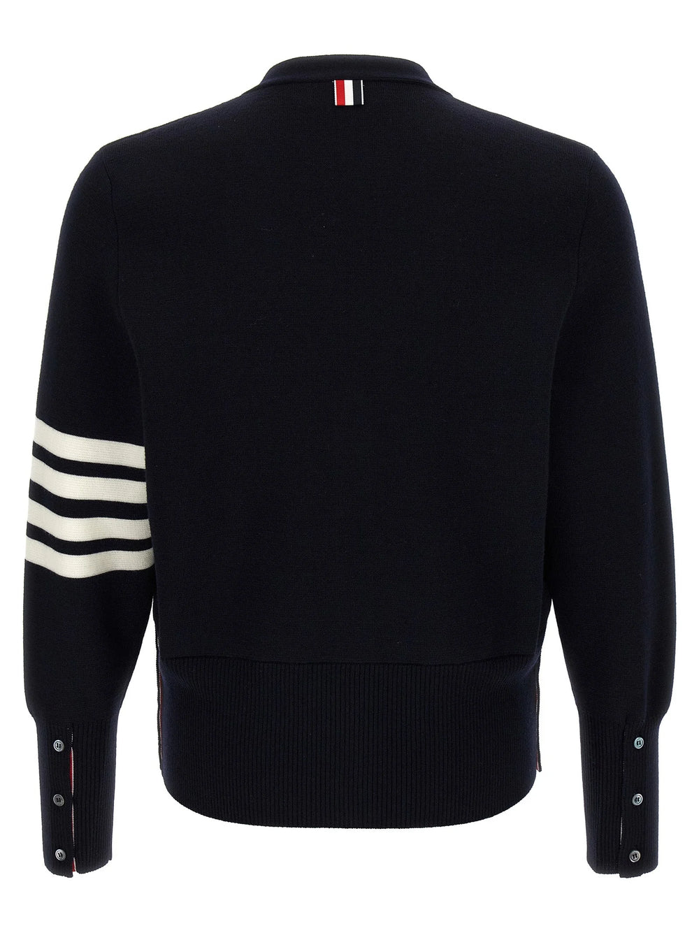 Thom Browne Blue Virgin Wool Cardigan - 3
