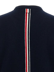 Thom Browne Blue Virgin Wool Cardigan