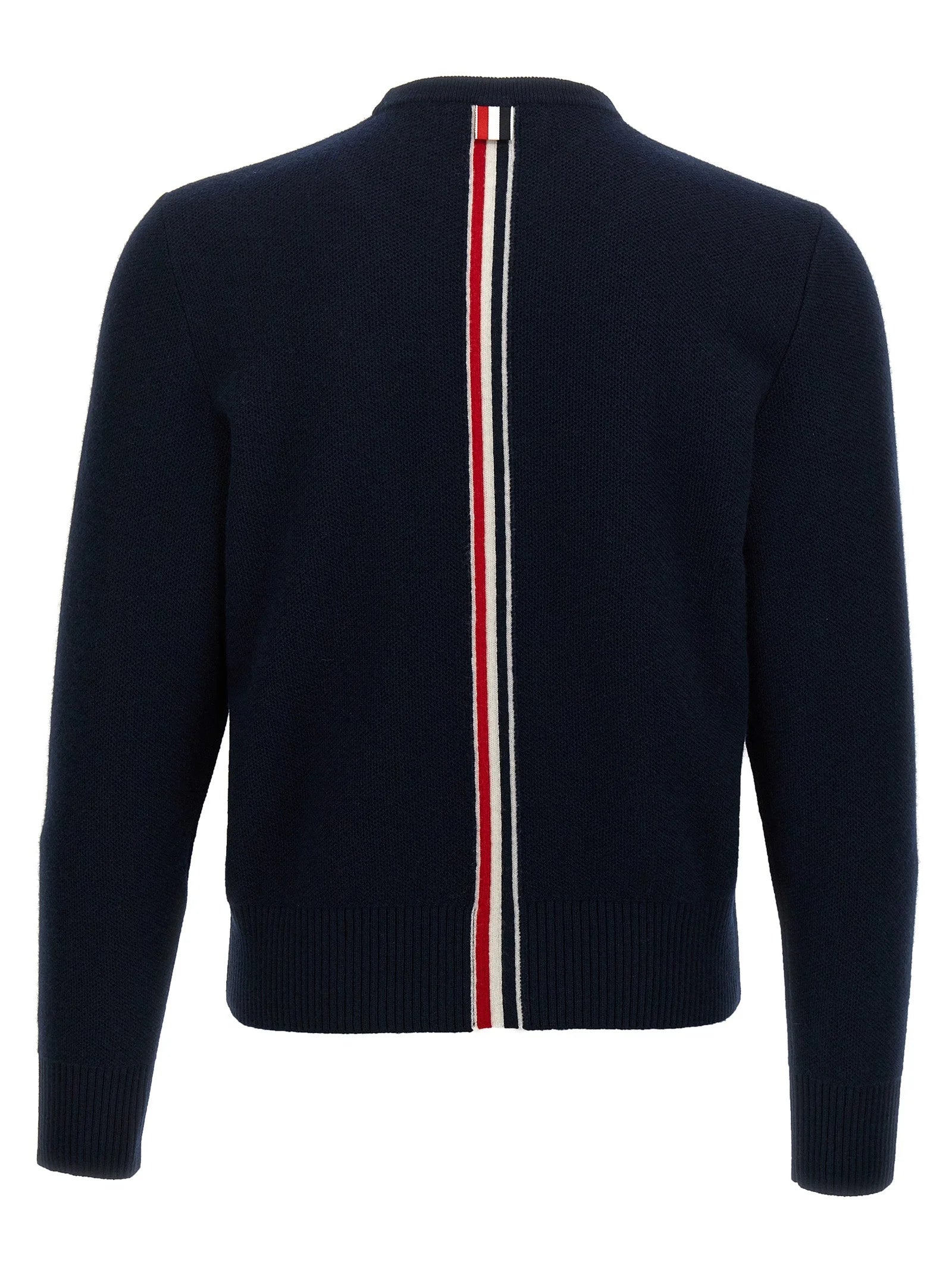 Thom Browne Blue Virgin Wool Cardigan