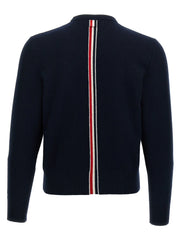 Thom Browne Blue Virgin Wool Cardigan