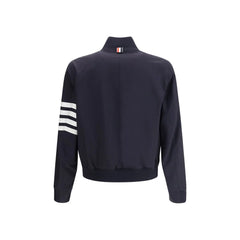Thom Browne Blue Wool Bomber - 1