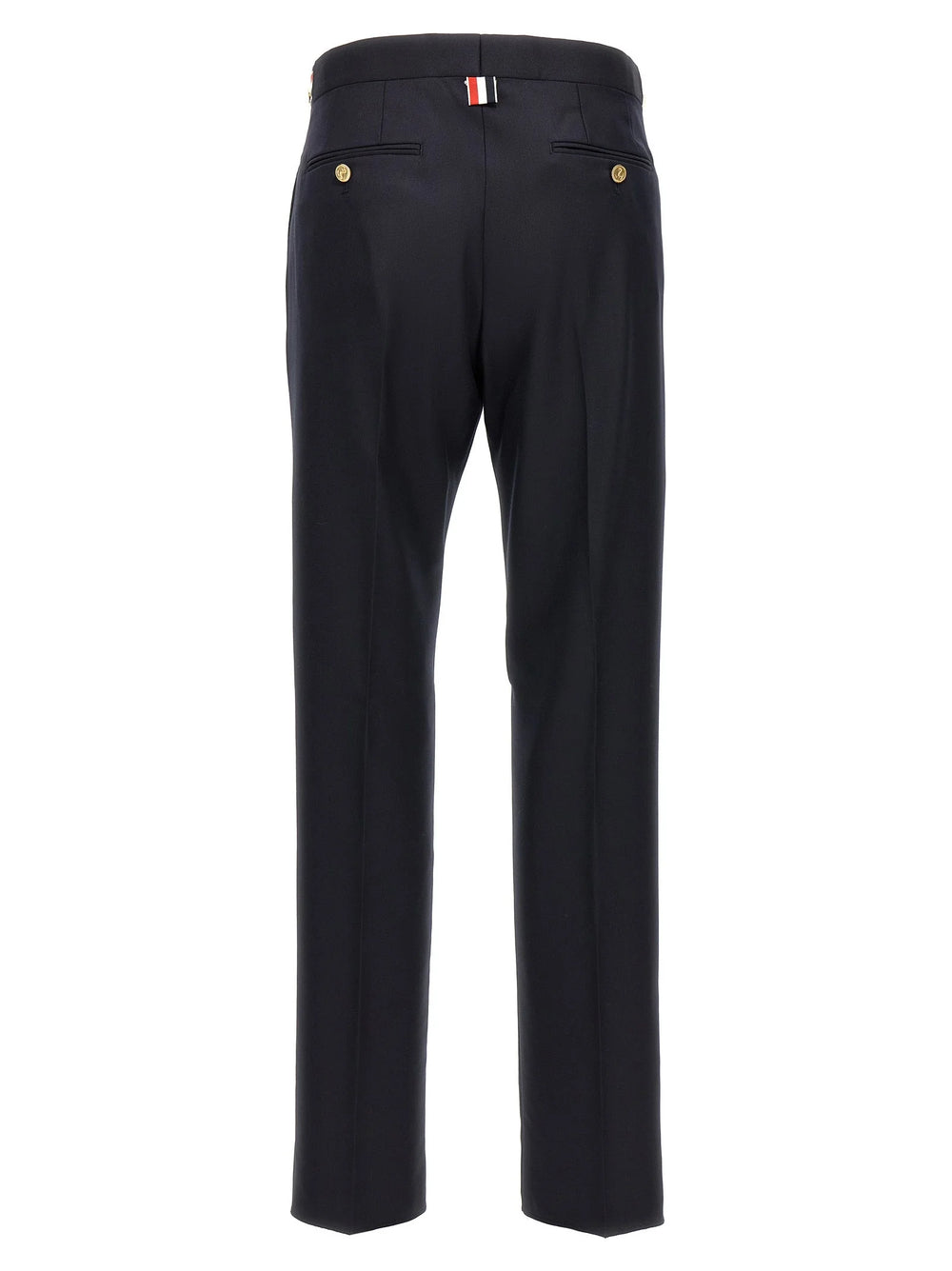 Thom Browne Blue Wool Casual Pants - 1