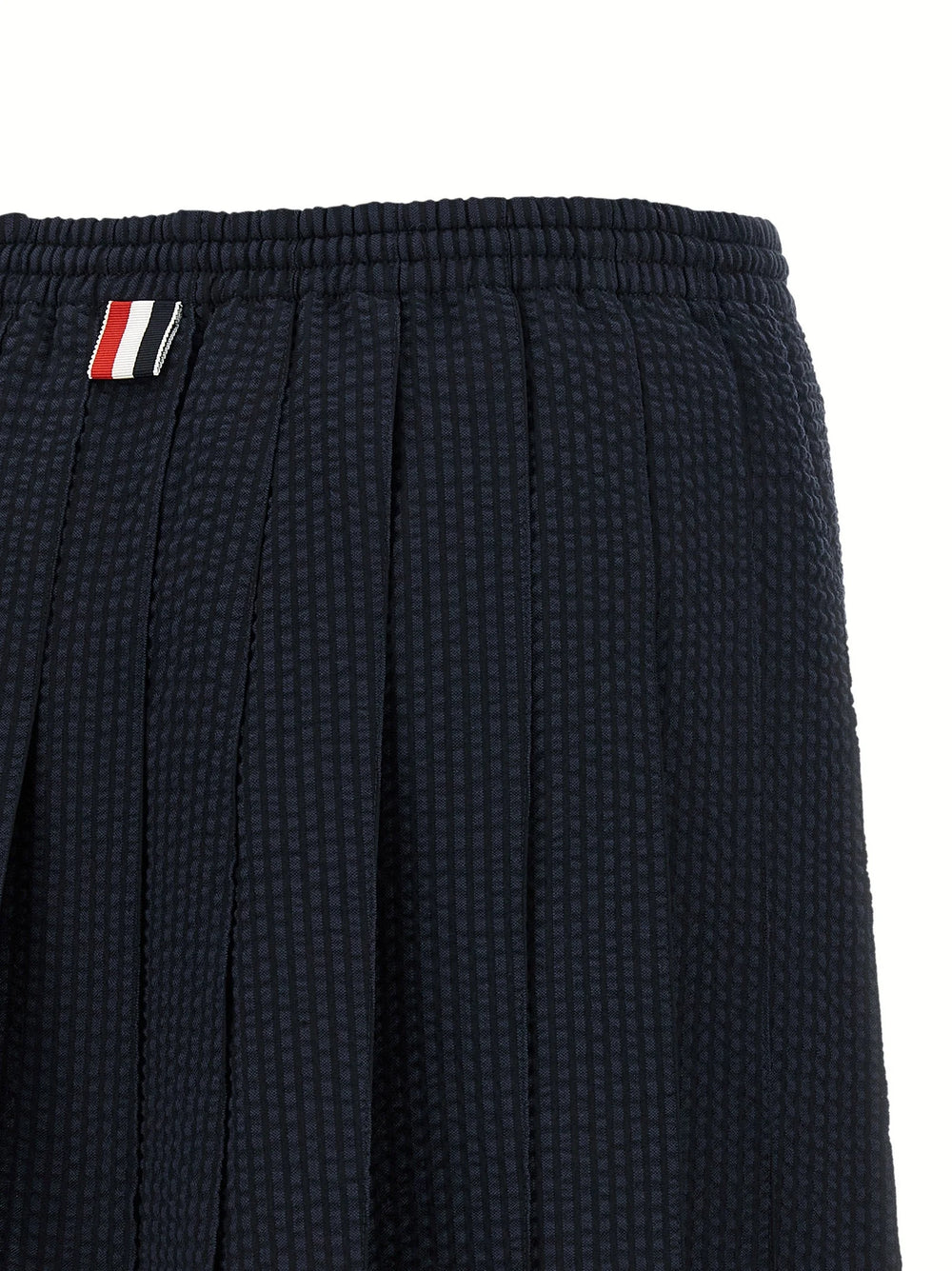Thom Browne Blue Wool Long Skirt